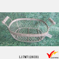 Französische Vintage Wirework Urne Dekorative Metall Wire Basket